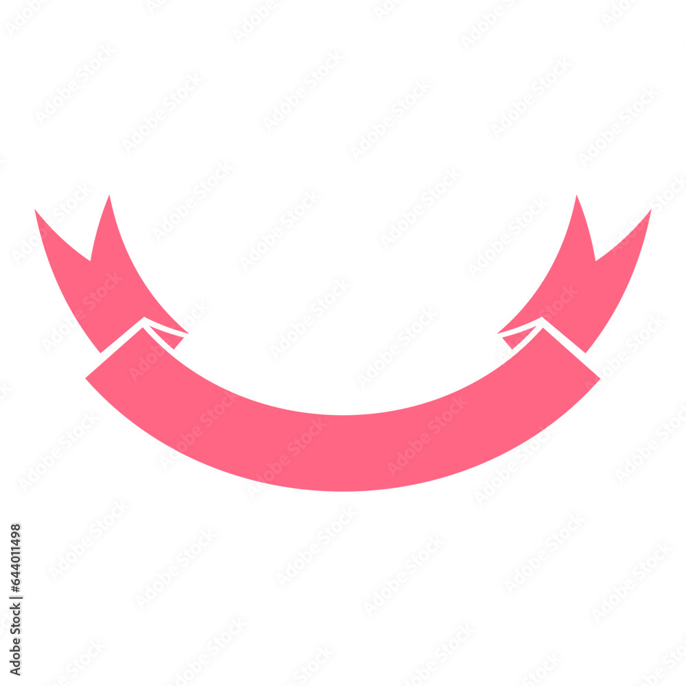 pink red ribbon banner pink red ribbon banner
