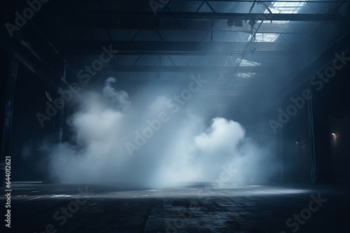 Mysteriöse Inszenierung: Eindrucksvoller Raum mit Licht und Rauch für Produktplatzierungen