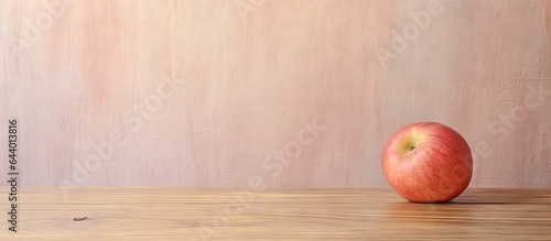 Dried balefruit on table isolated pastel background Copy space
