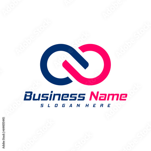 Infinity logo design vector. Nolimit logo design template concept