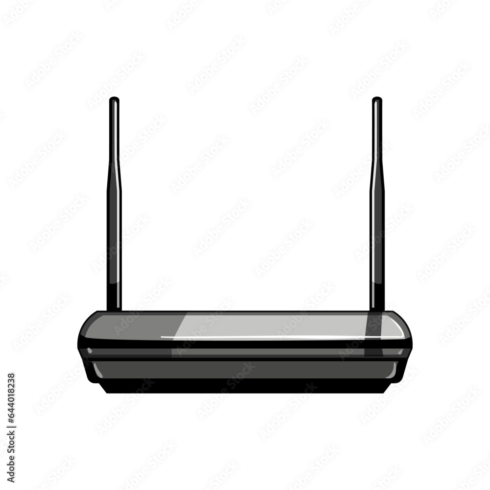 network router cartoon. modem wifi, technology antenna, connection speed network router sign. isolated symbol vector illustration network router cartoon. modem wifi, technology antenna, connection speed network router sign. isolated symbol vector illustration