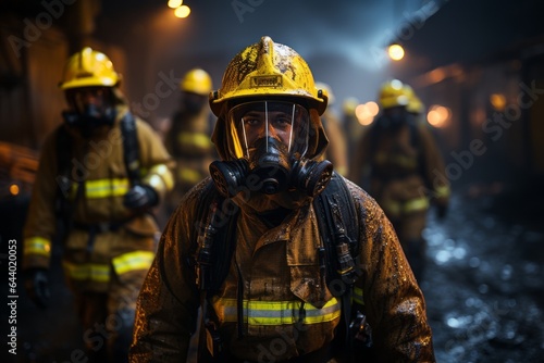 Firefighters Undergoing Rigorous Training, Generative AI