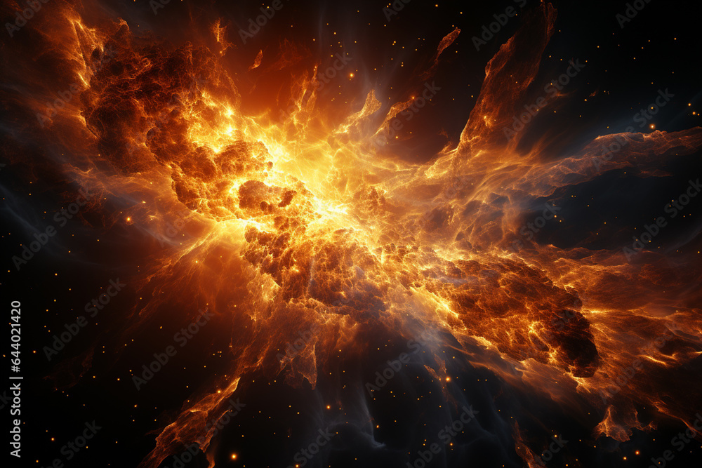 bright orange sun in solar system in space bright orange sun in solar system in space