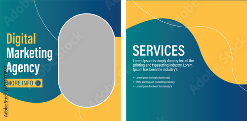 Social media post design for digital agency