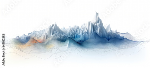 Graphic background for something related to oceanography, glaciology or Marine Observation Systems