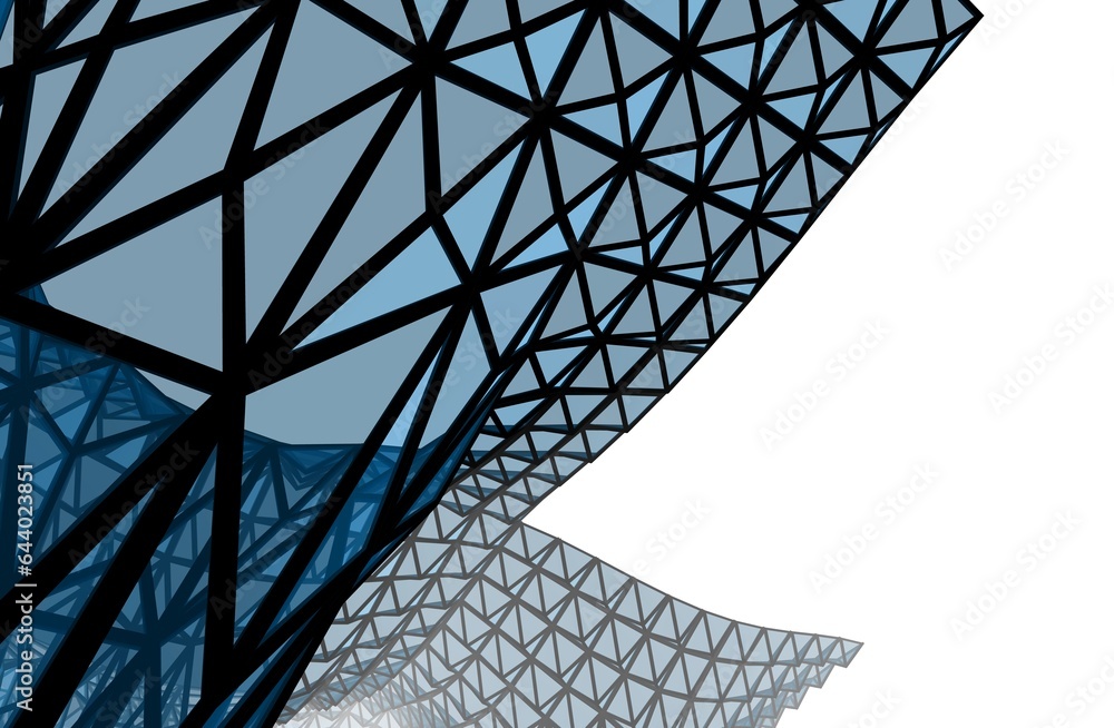 Fototapeta premium Abstract architectural background 3d rendering 3d illustration