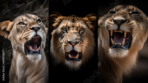 Expressions of Wildlife  capturing the emotions and expressions of animals  conveying their moods and personalities. AI generative