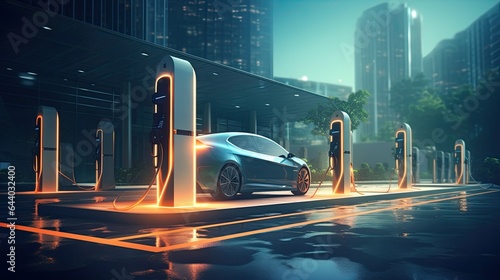 Electric charging stations for cars