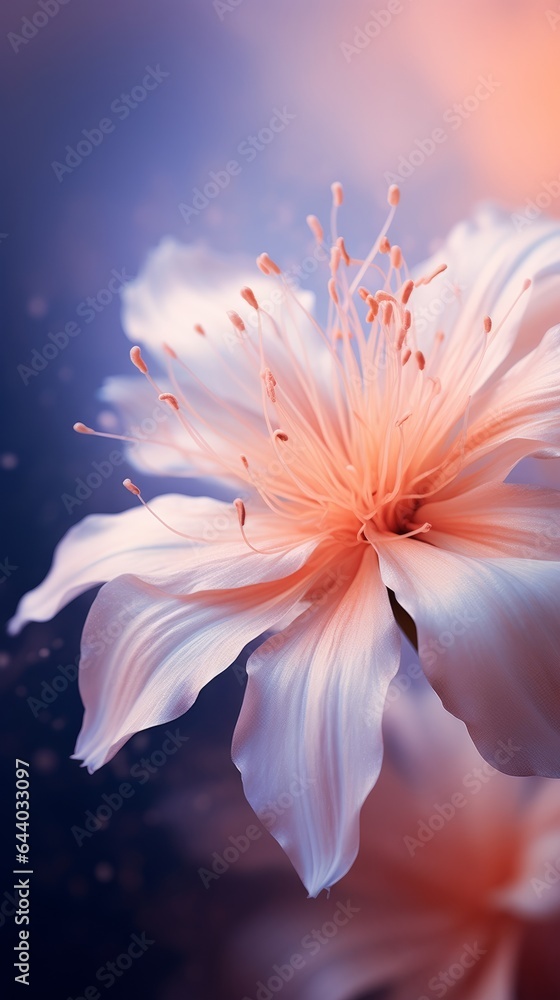 Fototapeta premium A close up of a flower with a blurry background
