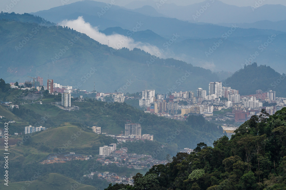 Colombian landscape pictures of different habitats