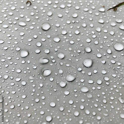 Wallpaper Mural Water drops isolated on a grey color background, 8k Torontodigital.ca