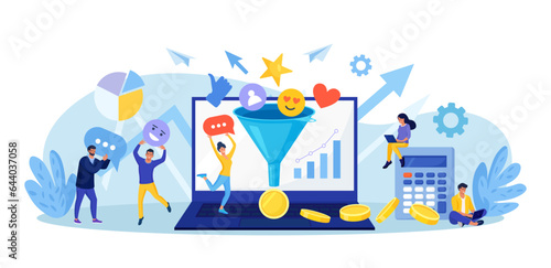 Sales funnel analysis. Digital marketing. Strategy, conversion rate optimization. Lead generation. Social media, SMM to attract buyers. Communication for attracting new customers and making profit