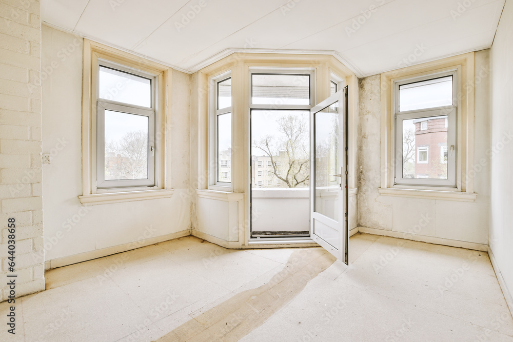 Empty room with window Empty room with window