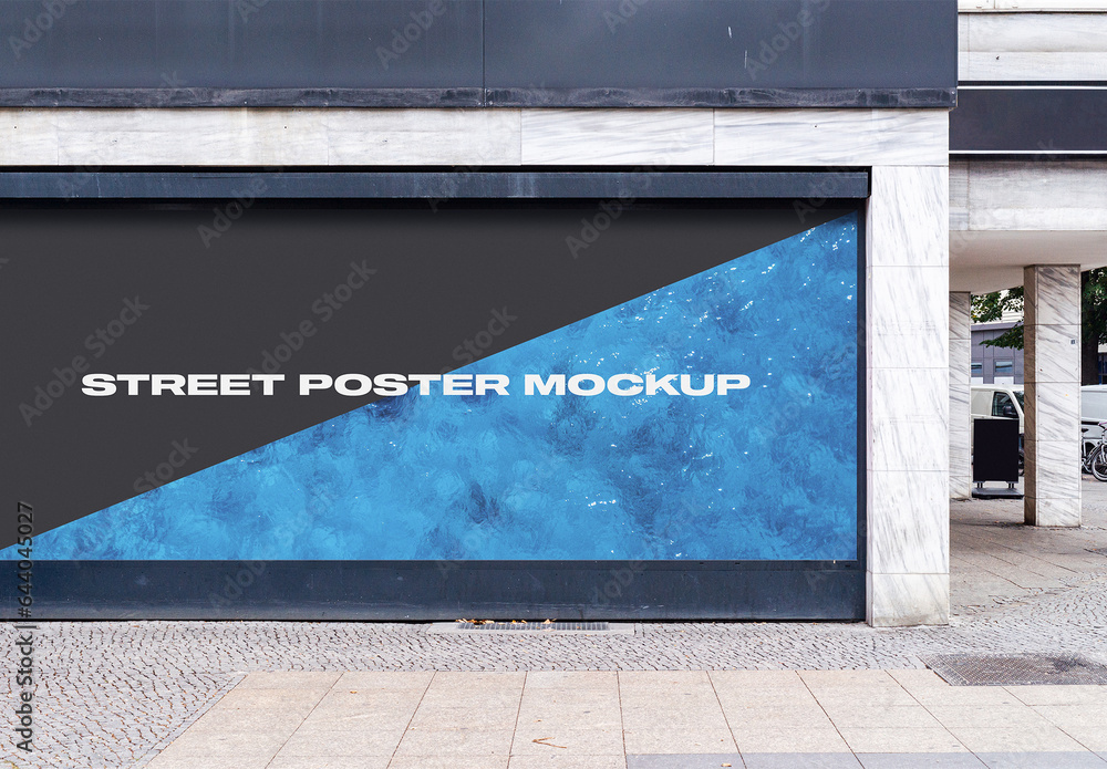 City Hoarding Street Urban Outdoor Poster Mockup Template Branding ...