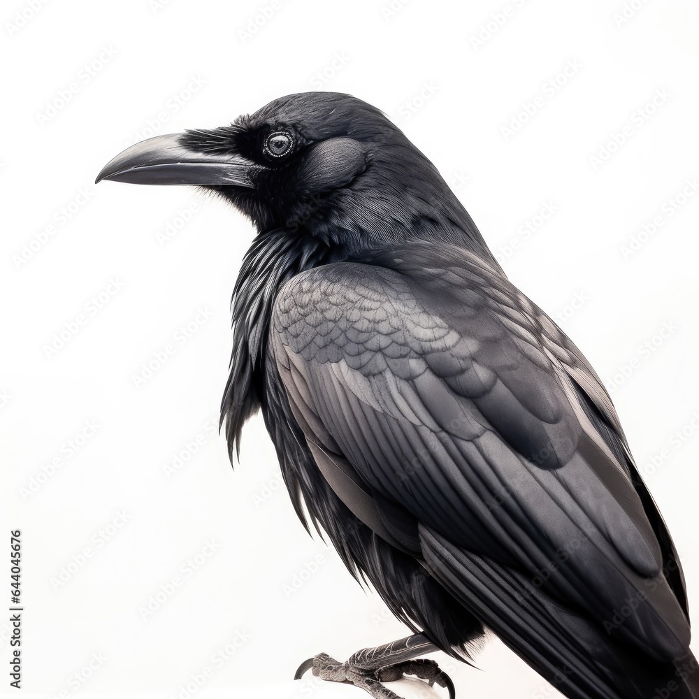 Tamaulipas crow bird isolated on white background. Tamaulipas crow bird isolated on white background.
