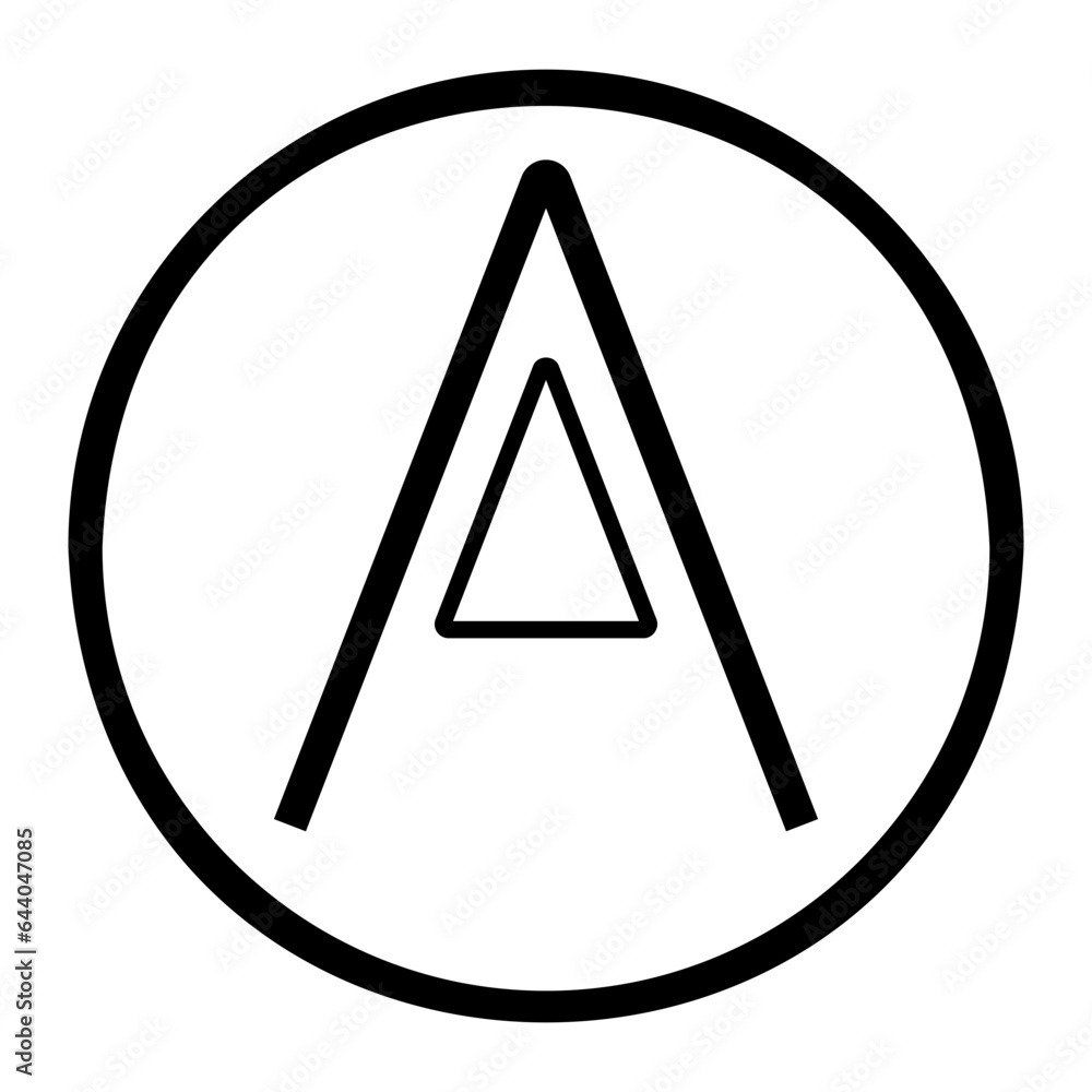 letter a icon letter a icon