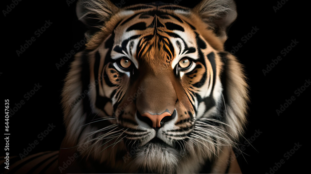 Fototapeta premium Endangered Species, endangered animals by photographing rare or threatened species, emphasizing the need for conservation. AI generative