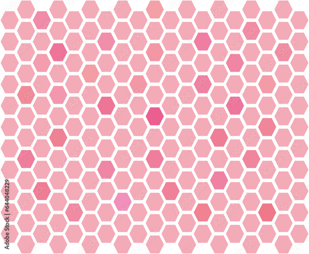 Pink honeycomb seamless pattern. Cute Pink background.