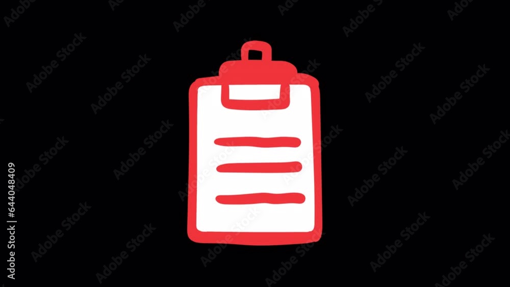 Animated icon tablet with document. Frame by frame animation. Alpha channel Animated icon tablet with document. Frame by frame animation. Alpha channel