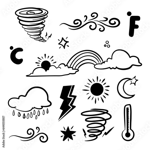 Symbol of complicated way with scribbled round element, Vector illustration.