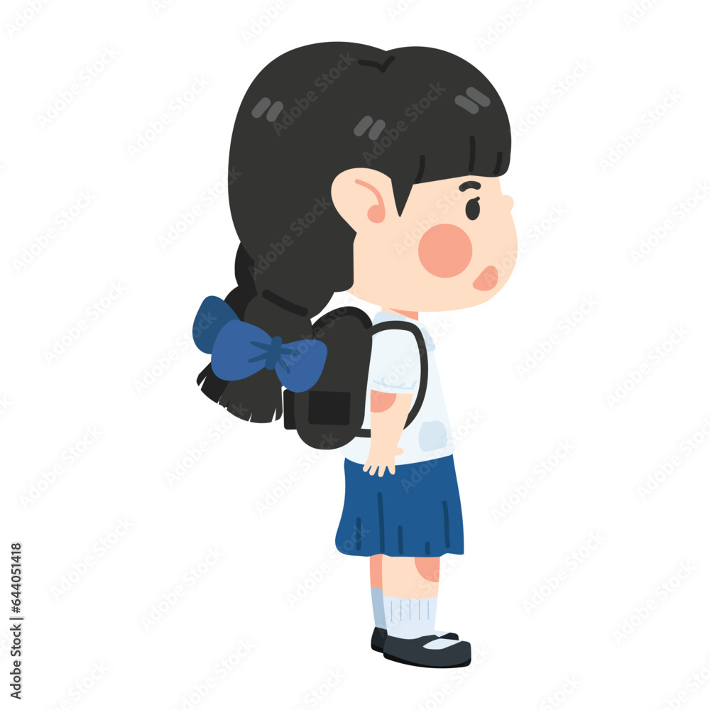 Kid girl Student School Uniform