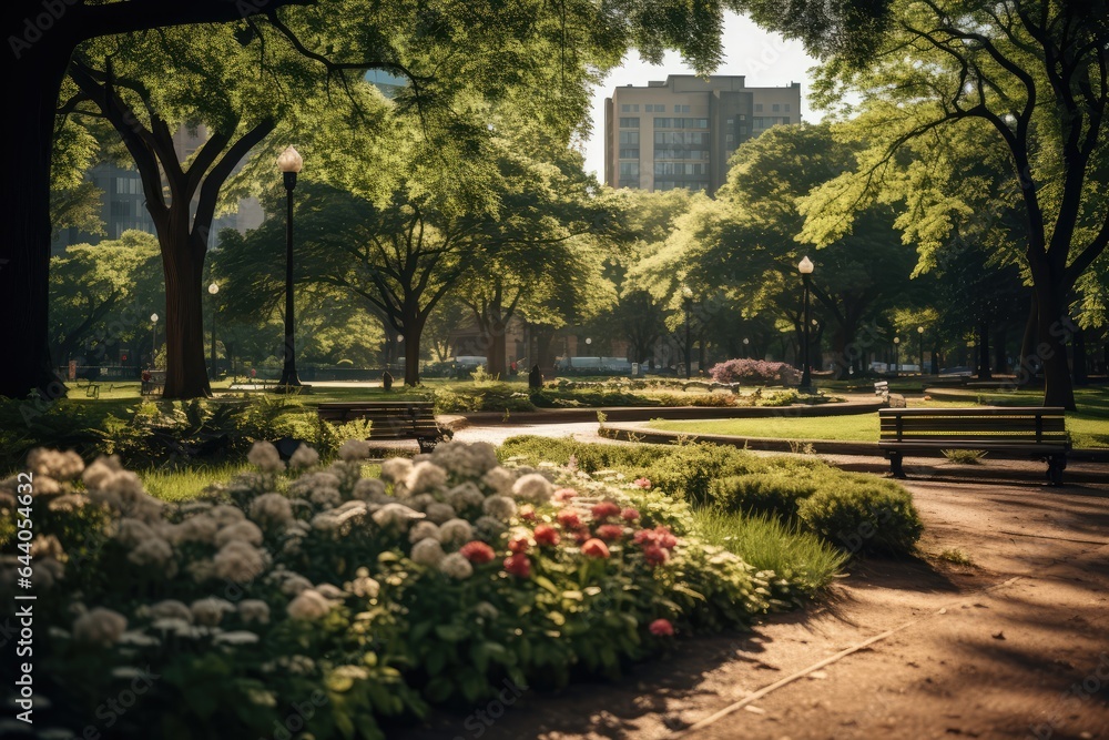 City Park - Urban Oasis - AI Generated