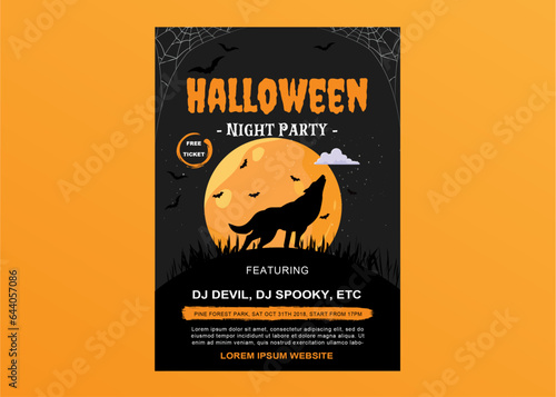 “Halloween Festival Flyer Wolf ” is perfect for the promotion of Halloween and Scary Events or Whatever You Want!