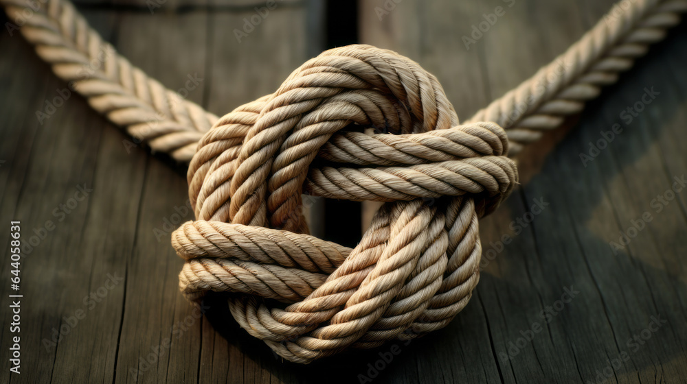 Fototapeta premium close up of knot in a rope