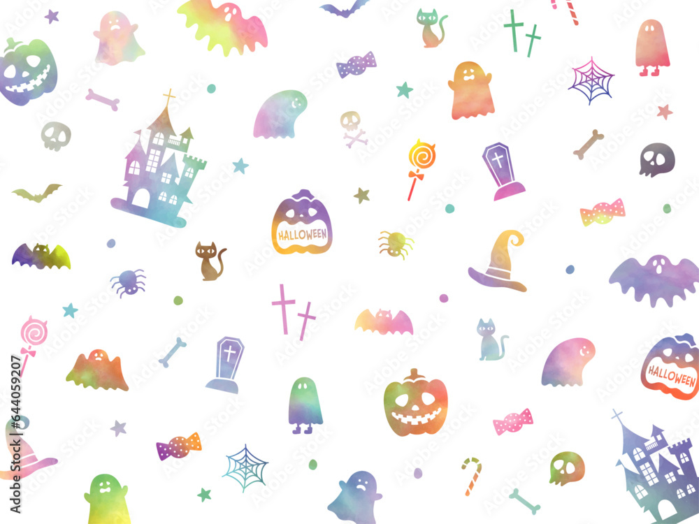 ハロウィンのシームレス素材 ハロウィンのシームレス素材