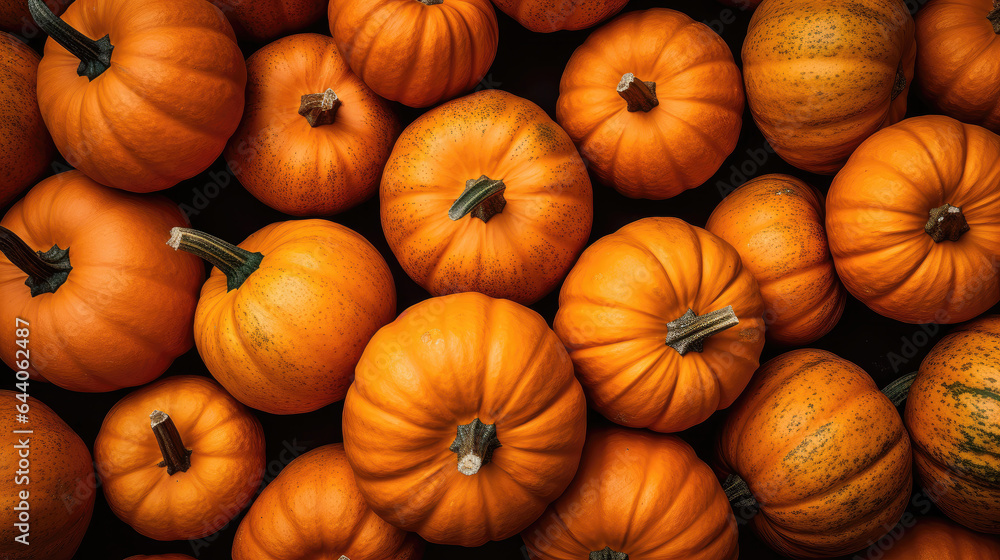 Orange pumpkins in a decorative heap Orange pumpkins in a decorative heap
