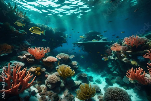 Vibrant coral gardens thriving beneath the ocean s depths 