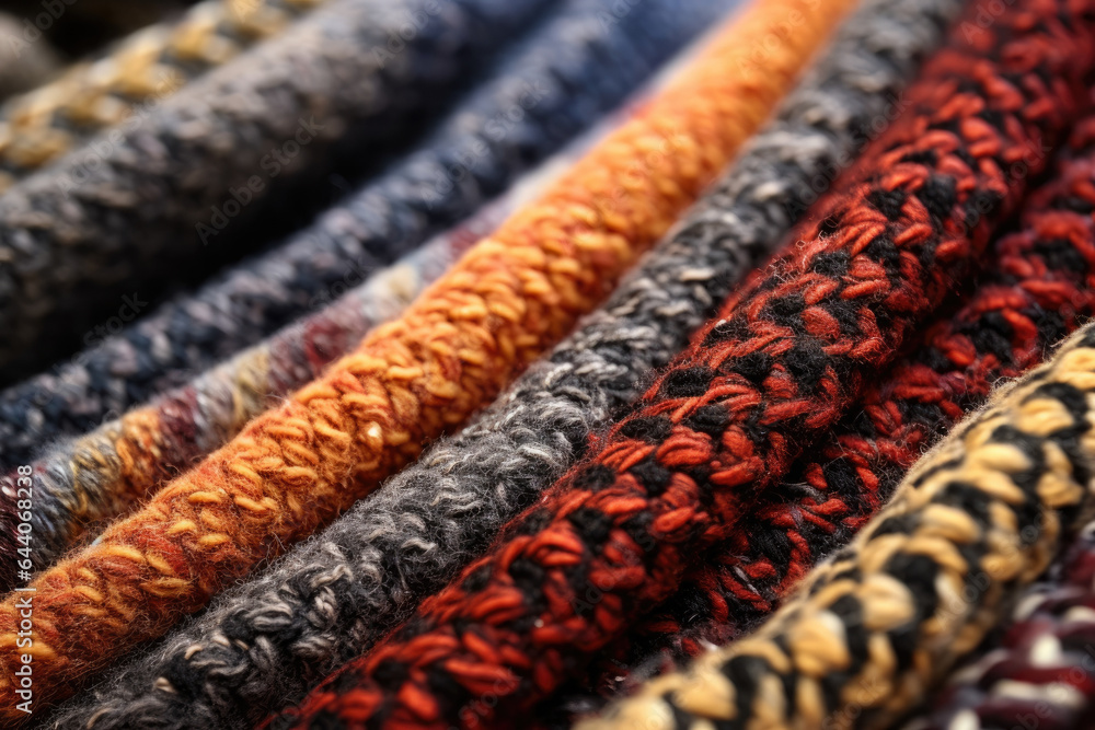Intricate Patterns Unveiled: A Captivating Macro Shot of Handwoven Rugs Intricate Patterns Unveiled: A Captivating Macro Shot of Handwoven Rugs