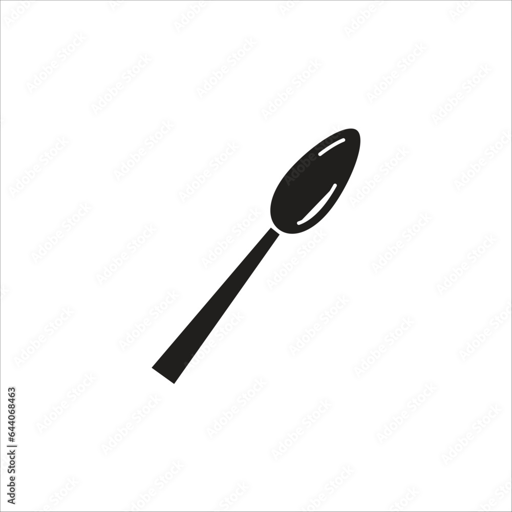 spoon vector line icon template