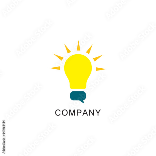 Creative bulb think Logo, design, brand identity, icon, trademark, company logo, monogram editable