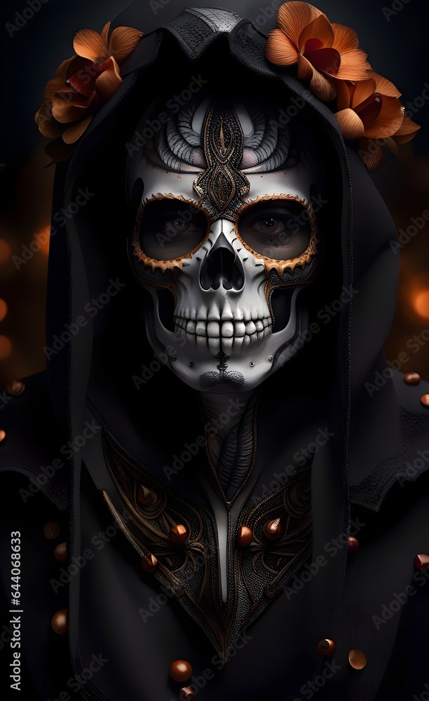 Scary halloween costume illustration. Scary halloween costume illustration.