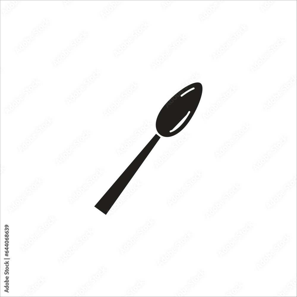 spoon vector line icon template spoon vector line icon template