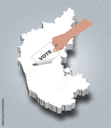 Karnataka election, casting vote for Karnataka, state of India