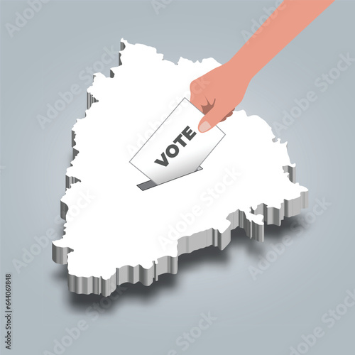Telangana election, casting vote for Telangana, state of India