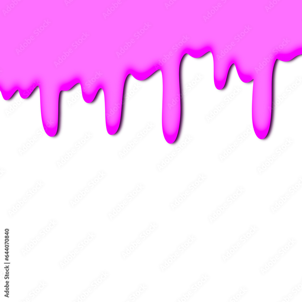 Pink colorful dripping splatter, Color splash or Dropping Background.abstract liquid wave