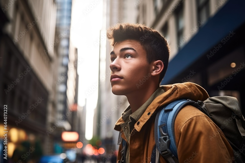 shot of a young man out on an adventure in the city shot of a young man out on an adventure in the city