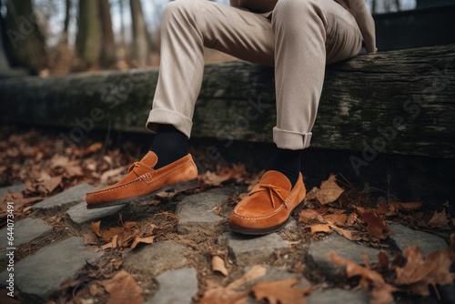 shot of a young man wearing loafers