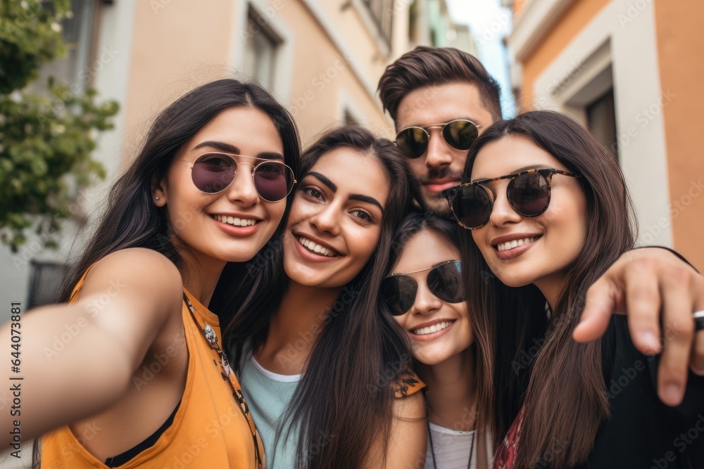 travel, happy and friends taking a selfie while on vacation in the city travel, happy and friends taking a selfie while on vacation in the city