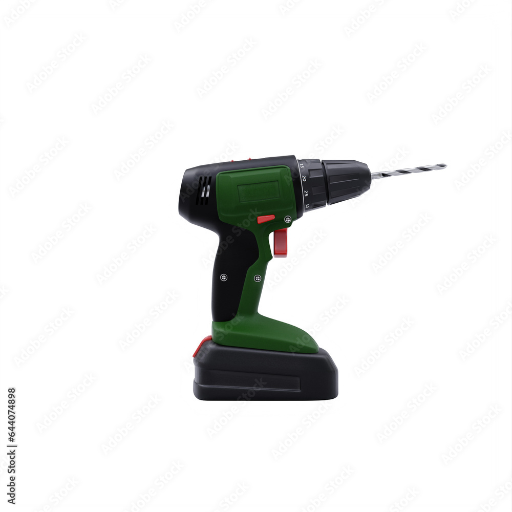 Cordless drill isolated Cordless drill isolated