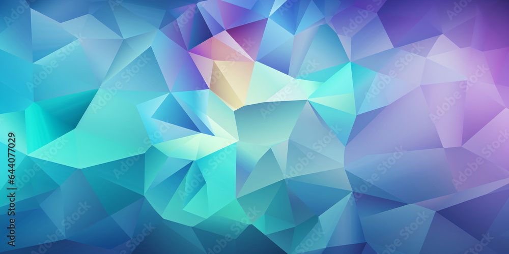 Fototapeta premium Abstrakter bunter polygonaler Hintergrund mit Farbverlauf Polygons