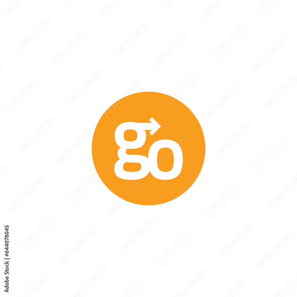 Go Logo, design, brand identity, icon, trademark, company logo, monogram editable
