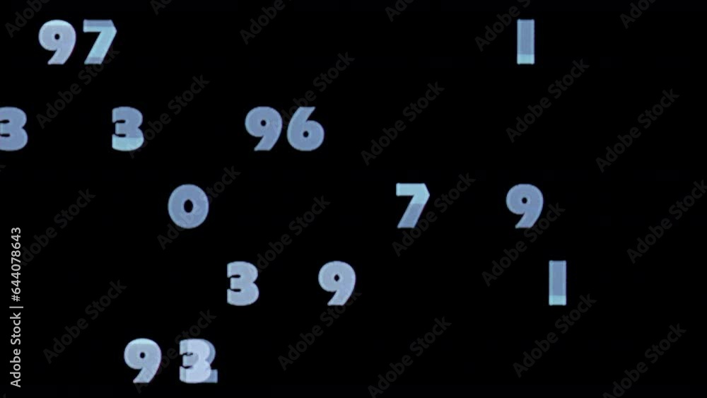 numbers and data background