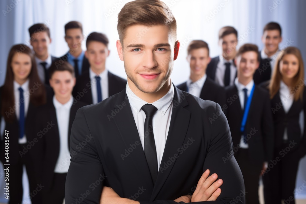 Smiling guy man young businessman business entrepreneur office employee CEO company manager startup employer specialist finance. Group talented team enterprising university students education Smiling guy man young businessman business entrepreneur office employee CEO company manager startup employer specialist finance. Group talented team enterprising university students education