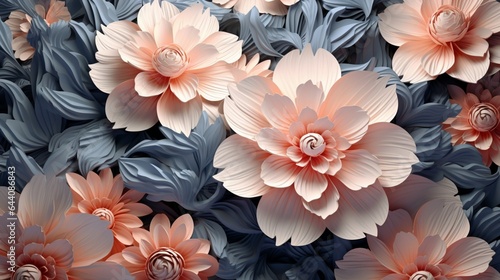 3d wallpaper illustration of flower background © Ghulam