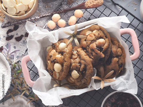 Chocolate Macadamia Cookies, sweet, delicious, yummy