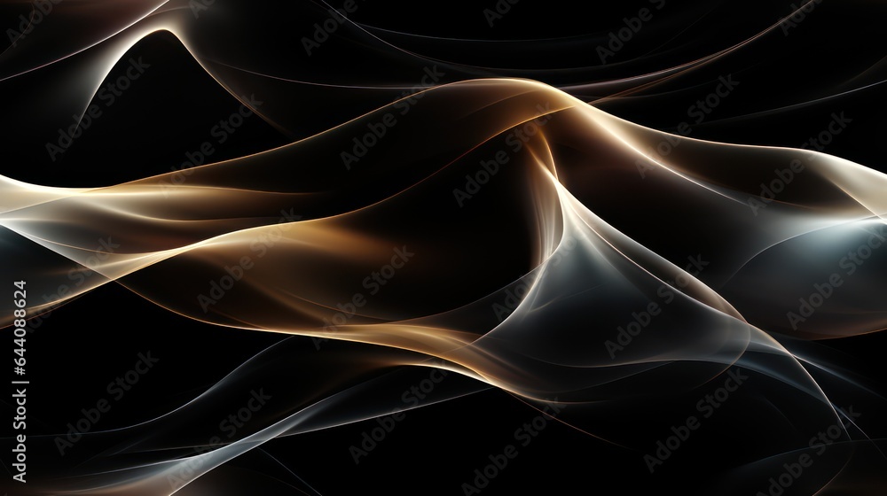 Obraz premium Winter Abstract Art with Smooth Lines and Sparkling Textures